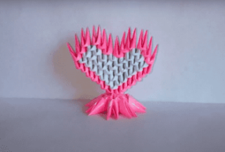 PAPIROFLEXIA 3D - Corazón de origami 3D