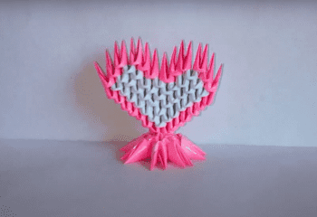 PAPIROFLEXIA 3D - Corazón de origami 3D