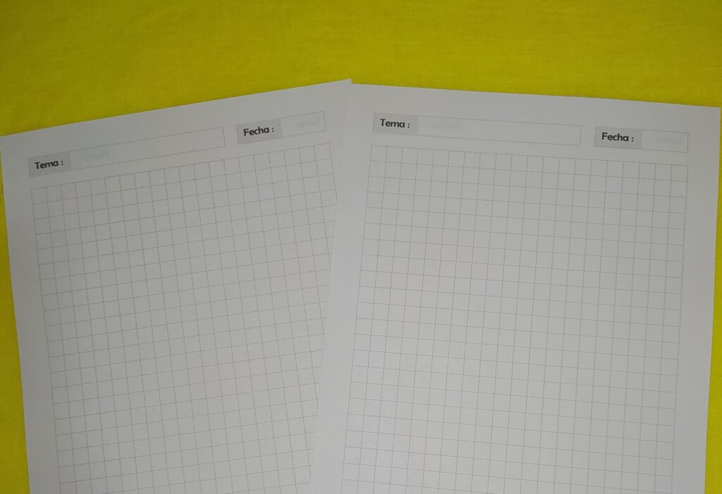 Tipos de papeles para crear agendas / cuadernos