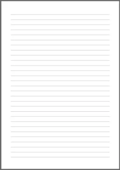 Hojas rayadas o renglones para imprimir en A4 y A5