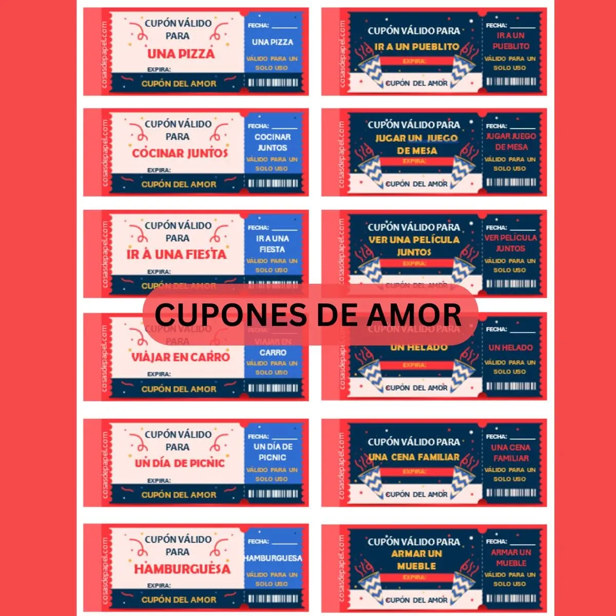 cupones de amor para imprimir