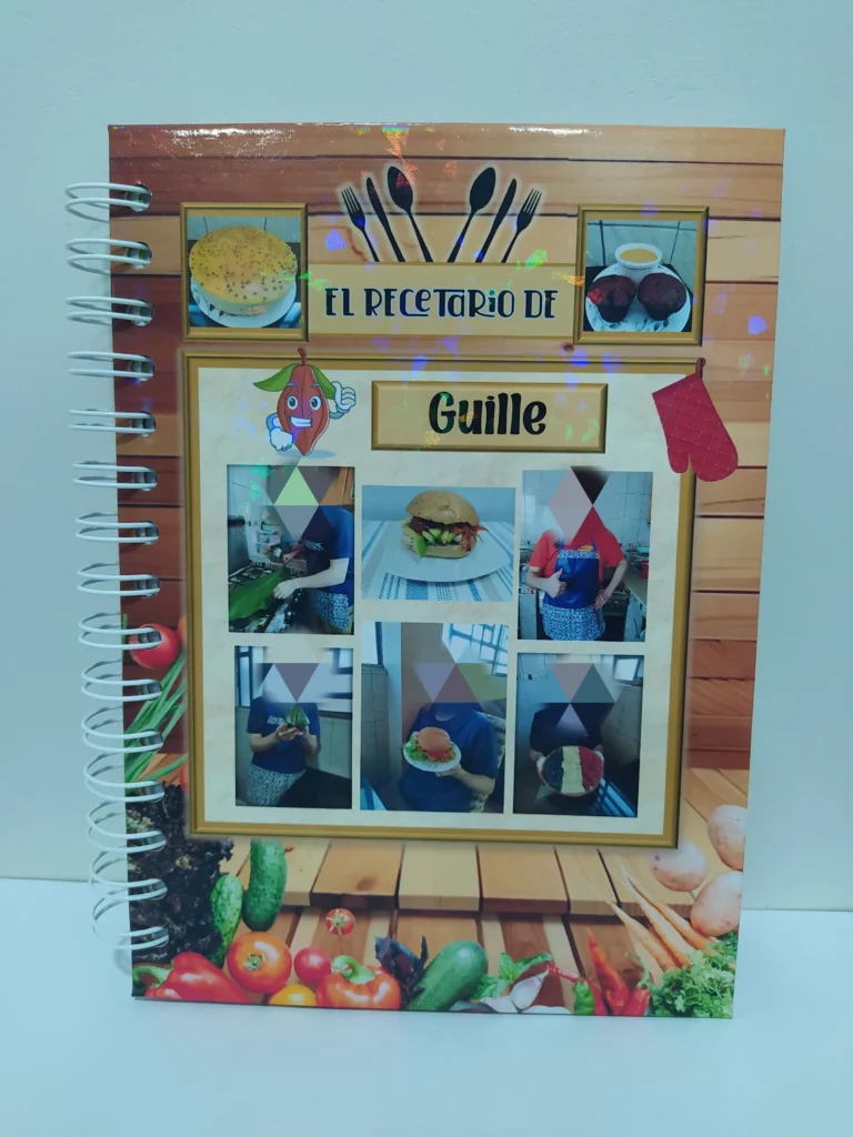 Cuaderno de recetas tamaño A5