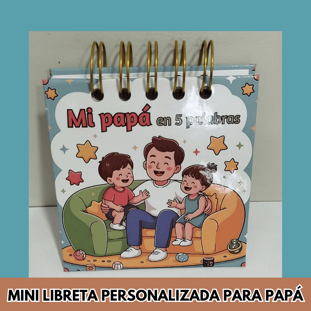 MINI LIBRETA PERSONALIZADA PARA PAPÁ