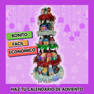 Calendario De Adviento Casero DIY Fácil en Forma de Árbol