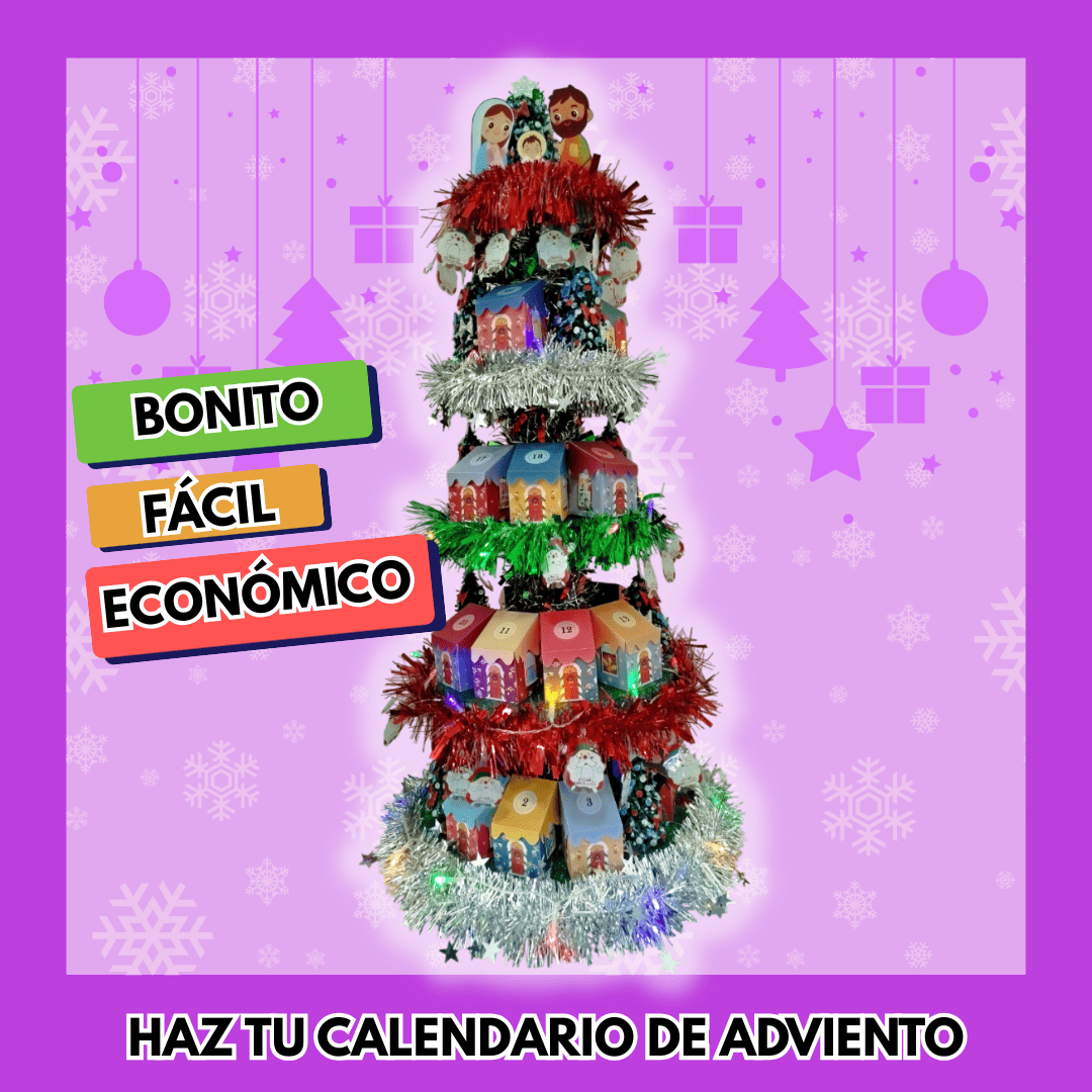 Calendario De Adviento Casero DIY Fácil en Forma de Árbol