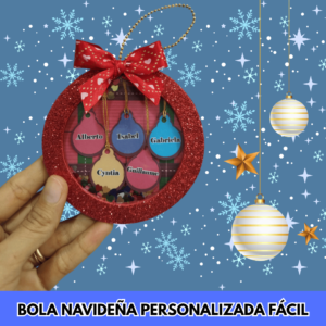 Cómo hacer una Bola Navideña Personalizada paso a paso